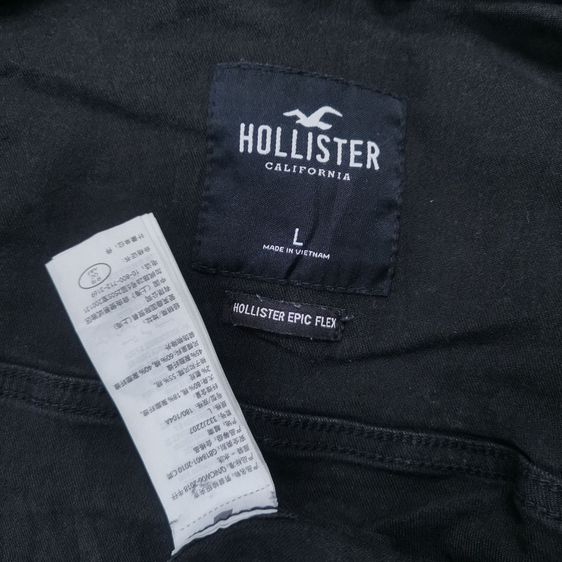 Hollister Black Denim Hooded Jacket รอบอก 42” รูปที่ 9