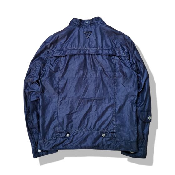 Guess Jeans Navy Blues purple Full Zipper Jacket รอบอก 44” รูปที่ 2