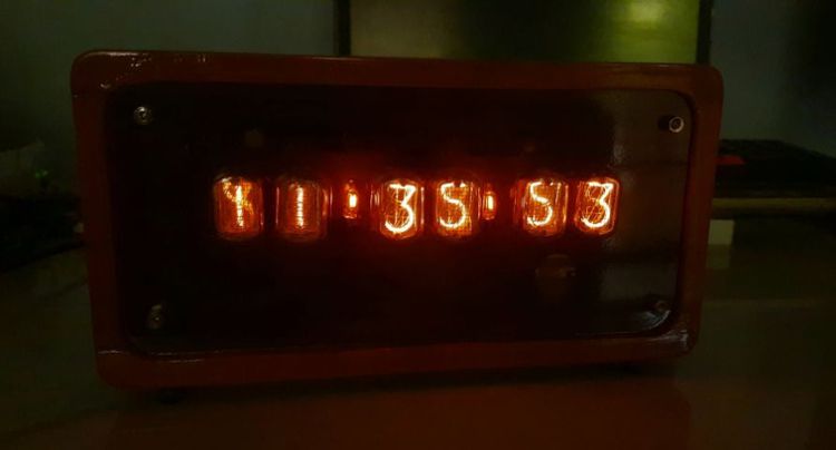 อื่นๆ ขายนาฬิกาหลอด Nixie Clock ประกอบเอง ใช้หลอดรัสเซีย รุ่น IN12A จำนวน 6 หลัก