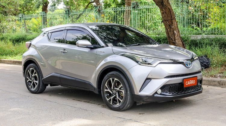 Toyota C-HR 2019 1.8 Hybrid Mid Utility-car ไฮบริด ไม่ติดแก๊ส เกียร์อัตโนมัติ เทา รูปที่ 1