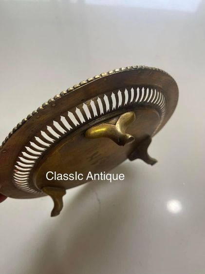 ถาดทองเหลืองไถงวนโบราณ รูปที่ 4