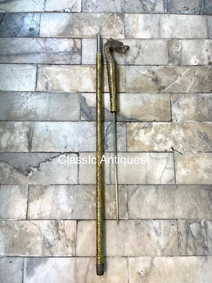 ไม้เท้ามังกรทองเหลือง เสือซ่อนเล็บ รูปที่ 2