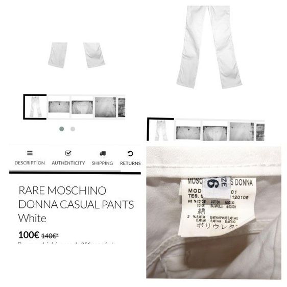 Moschino Jeans Donna Casual Pants Size 30 รูปที่ 10