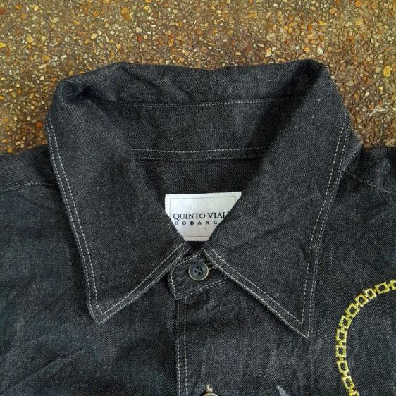 เสื้อยีนส์บาง
Quinto Viale Gobangai
rayon denim shirt
made in Tokyo Japan🎌🎌🎌 รูปที่ 2