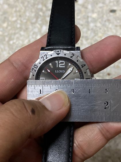 นาฬิกายี่ห้อ LLOYD  ควอทซ์ ของแท้มือสอง สแตนเลส ขอบหมุนได้ 800฿ รูปที่ 7
