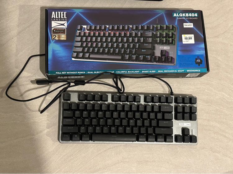 คีย์บอร์ดเกมมิ่ง Keyboard Gaming Mechanical ALTEC LANSING ALGK-8404WG Wired RGB. รูปที่ 4