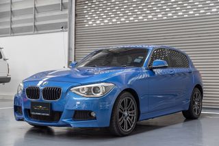 BMW 116i Msport (F20) สีฟ้า ปี 2014 เครื่องเบนซิน 1.6 twin power turbo ขุมพลัง 136 แรงม้า เกียร์ 8 Speed