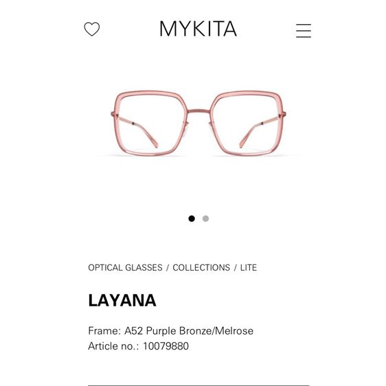 mykita กรอบแว่นรุ่นLayana รูปที่ 10