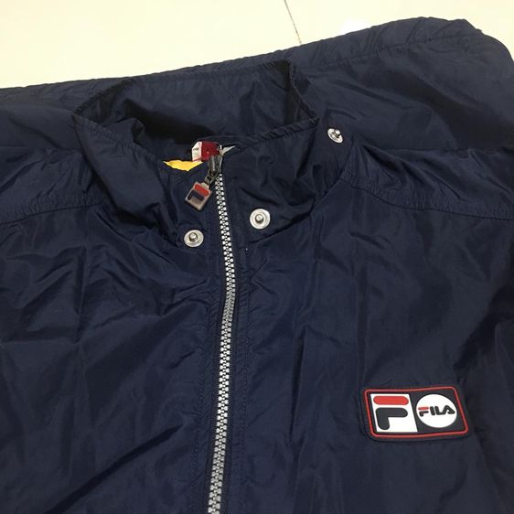 fila jacket vintage 90s ผ้าร่มมีซับหนากันหนาวได้ แท้มือสอง รูปที่ 6
