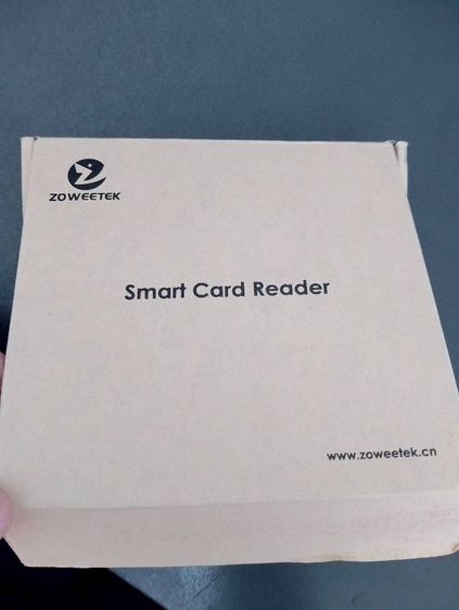 เครื่องอ่านข้อมูลบัตรประชาชน,บัตรเครดิต แบบแนวนอน Zoweetek Smart Card Reader ของแท้ รูปที่ 2
