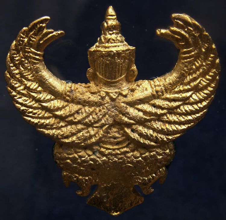 พญาครุฑ พิธียกครุฑพ่าห์ ศาลจ.เบตง พ.ศ. 2555 เนื้อทองเหลืองกะไหล่ทองลงยา รูปที่ 8