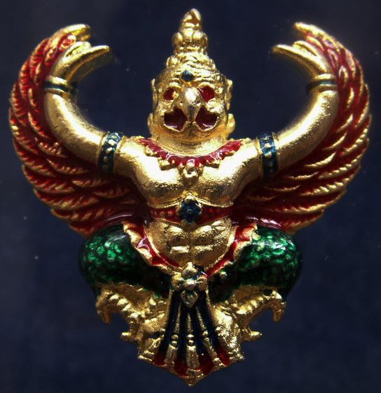 พญาครุฑ พิธียกครุฑพ่าห์ ศาลจ.เบตง พ.ศ. 2555 เนื้อทองเหลืองกะไหล่ทองลงยา รูปที่ 13