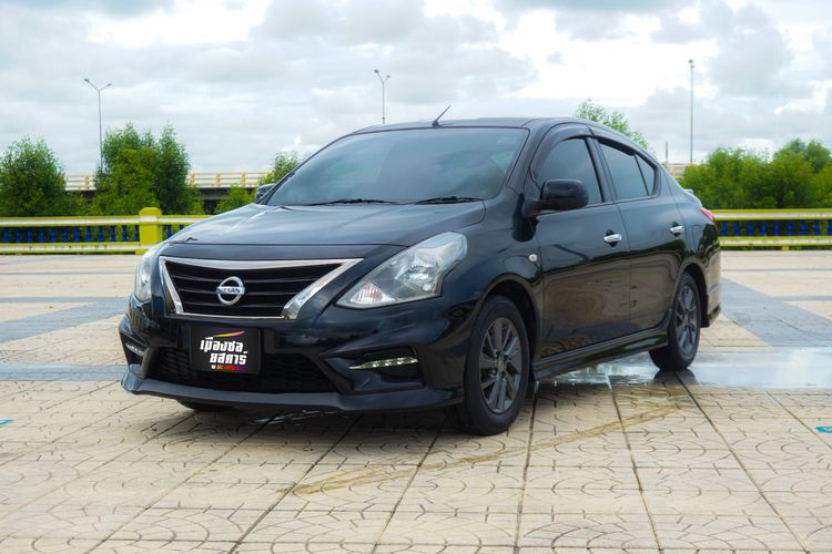 Nissan Almera 2018 1.2 E Sedan เบนซิน ไม่ติดแก๊ส เกียร์อัตโนมัติ ดำ รูปที่ 1