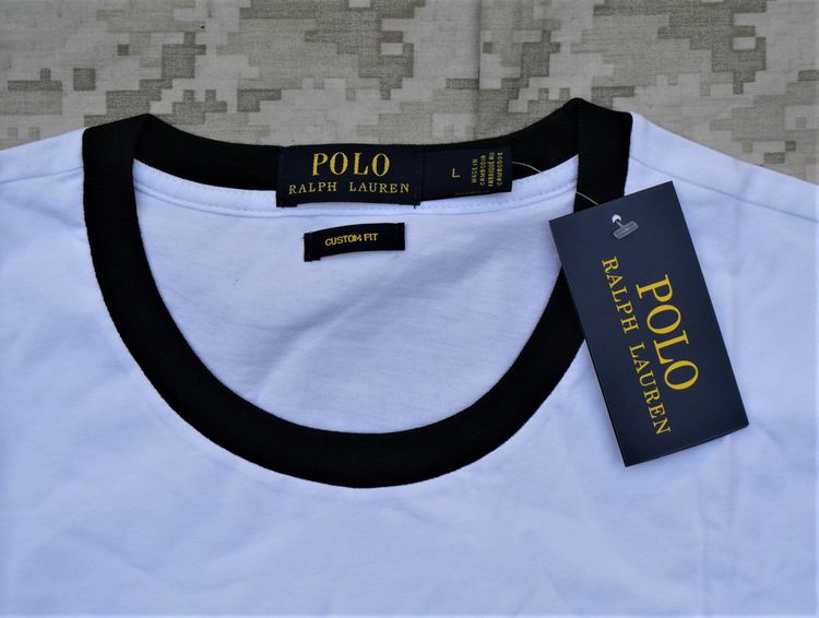 เสื้อทีเชิ้ต ขาว แขนสั้น POLO RALPH LAUREN POLO White Classic T-SHIRT  Large Size 