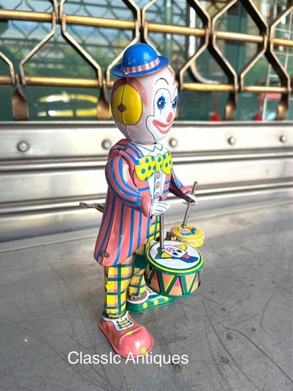 ตัวตลก ตีกลอง ของเล่นสังกะสีA6 รูปที่ 3