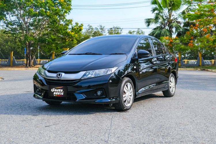 Honda City 2014 1.5 S CNG Sedan เบนซิน NGV เกียร์อัตโนมัติ ดำ
