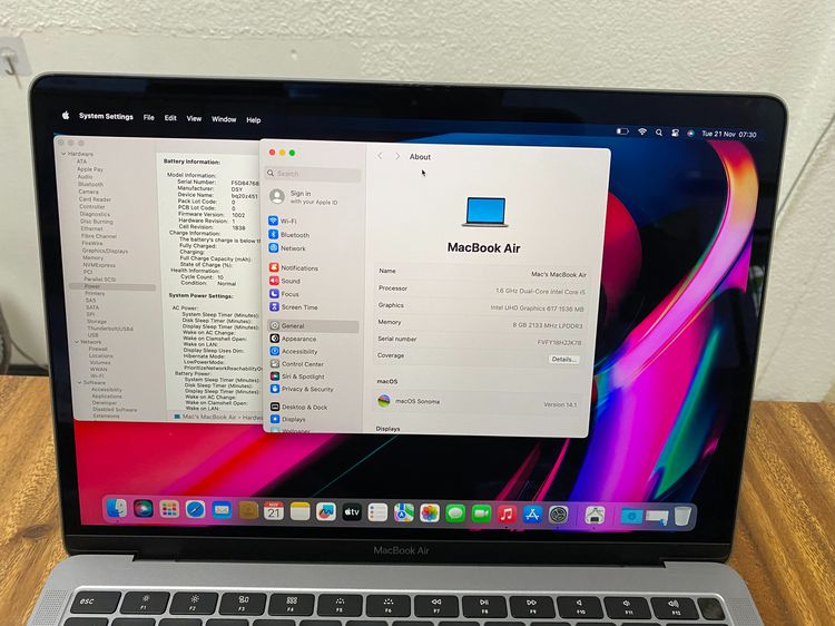 MacBook Air 13 inch 2018 A1932 ไร้ตำหนิ ใช้น้อย ครบกล่อง พร้อมใช้งาน  รูปที่ 3