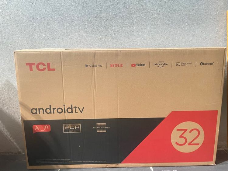 ทีวี TCL LED Android TV SMART ทีวีแอนดรอย์ ทีวีแอลอีดี ดิจิตอลทีวี ขนาด 32 นิ้ว รุ่น 32S65A