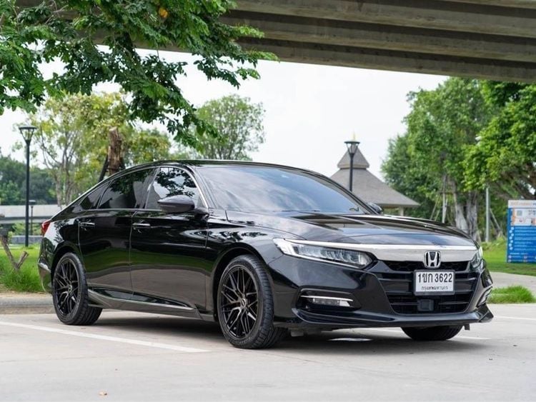 Honda Accord 2020 2.0 Hybrid Tech Sedan ไฟฟ้า ไม่ติดแก๊ส เกียร์อัตโนมัติ ดำ