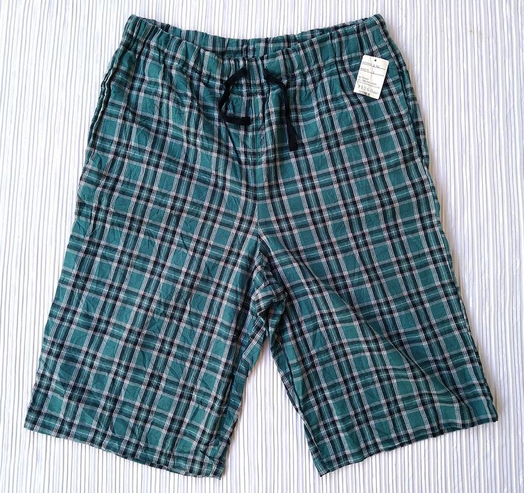 อื่นๆ M เขียว กางเกงขาสั้นลายสก๊อตของใหม่