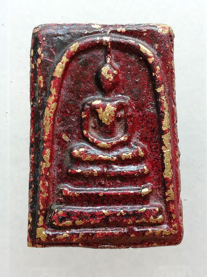 พระสมเด็จวัดระฆังกรุวังหน้าหลังอัษรจีนลงรักแดง เนื้อโลหะ ๒๔๑๑-๒๔๑๕ รูปที่ 4