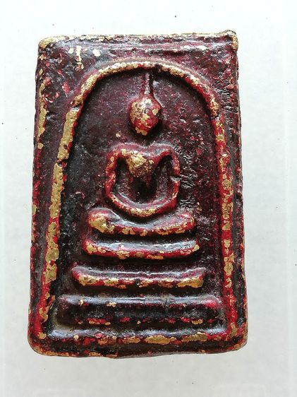 พระสมเด็จวัดระฆังกรุวังหน้าหลังอัษรจีนลงรักแดง เนื้อโลหะ ๒๔๑๑-๒๔๑๕ รูปที่ 5