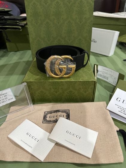 ❤️เข็มขัด Gucci มือ 2Gucci GG Belt 3Cm Size 80 เอว 26-32 ปี22เดือน12 รูปที่ 1