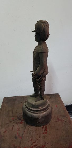 รูปหล่อบูชาโลหะเก่าโบราณฐานไม้ รูปที่ 5