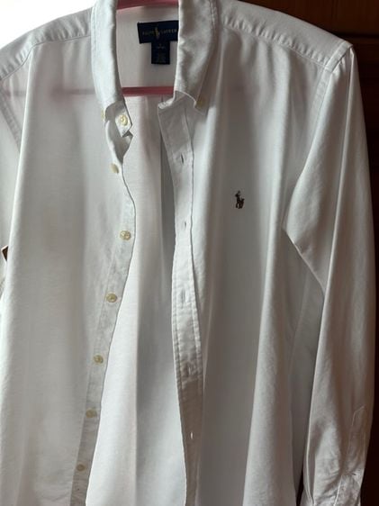 Polo Ralph Lauren เสื้อเชิ้ต ขาว แขนยาว เสื้อralphlauren ของแท้