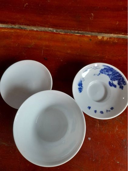 ถ้วยน้ำชาลายคราม ลายเขาไม้ รูปที่ 4