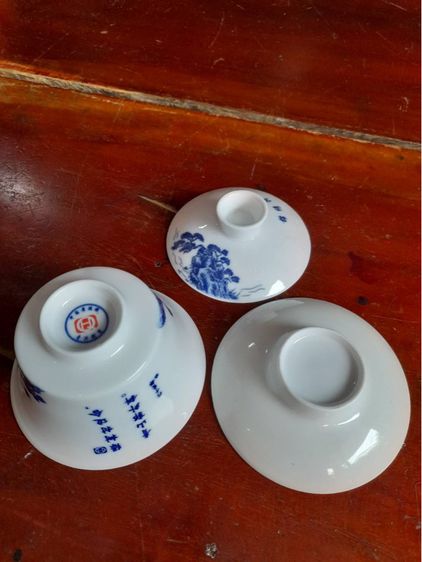 ถ้วยน้ำชาลายคราม ลายเขาไม้ รูปที่ 6