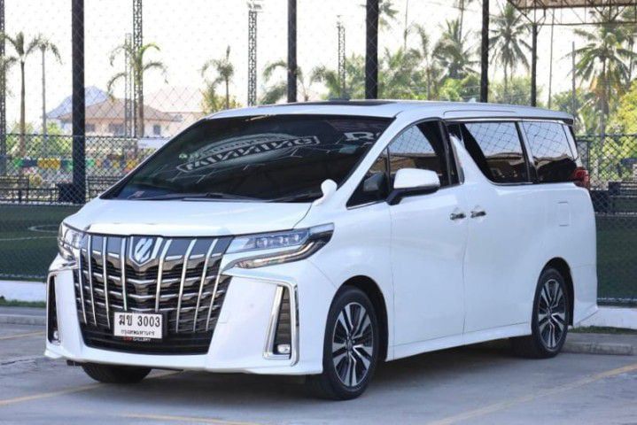Toyota Alphard 2019 2.5 SC Van เบนซิน ไม่ติดแก๊ส เกียร์อัตโนมัติ ขาว