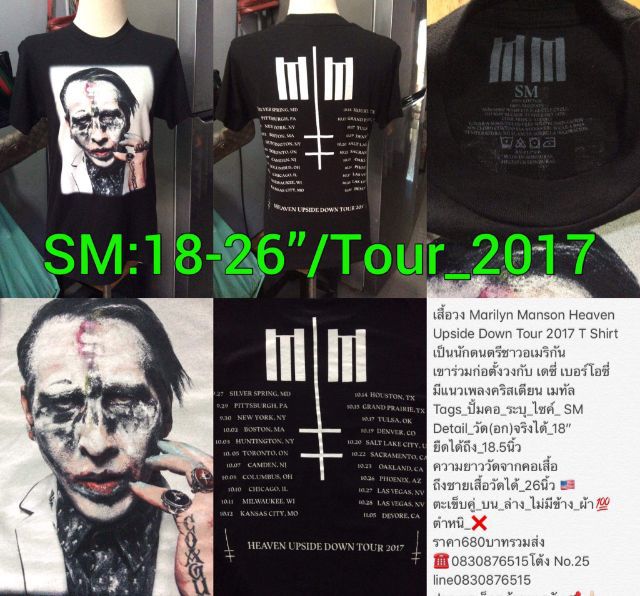 เสื้อยืด T Shirt  วง ทัวร์ รูปที่ 9
