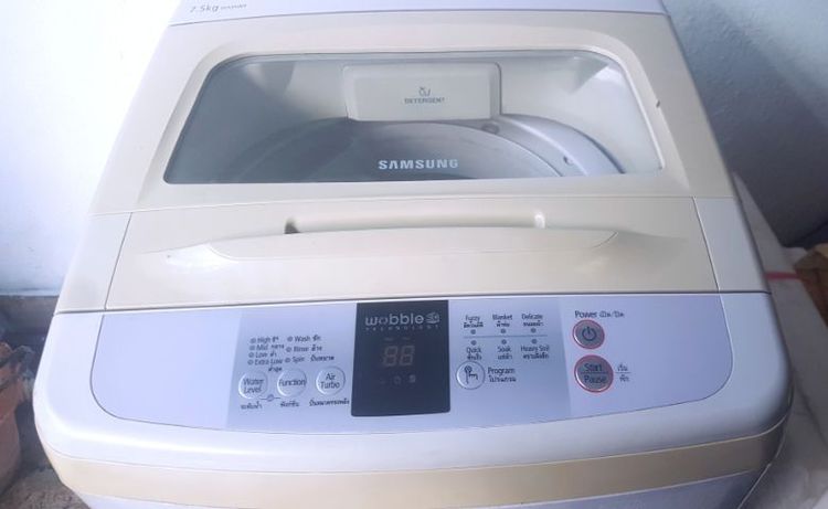 ขายเครื่องซักผ้า SAMSUNG รุ่น WA95W9  7.5 KG มือสอง สภาพใหม่มาก
