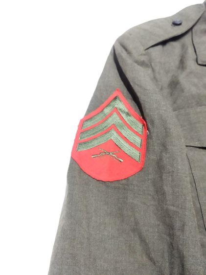 เสื้อทหาร 1983 USMC Service Stripes Green Service Jacket มือสองส่งฟรี รูปที่ 3
