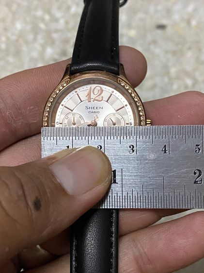 นาฬิกายี่ห้อ CASIO  SHEEN   ของแท้มือสอง สายเปลี่ยนมาใหม่  850฿ รูปที่ 4