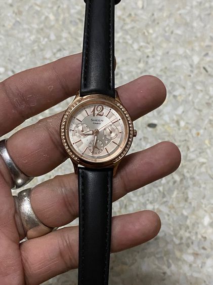 นาฬิกายี่ห้อ CASIO  SHEEN   ของแท้มือสอง สายเปลี่ยนมาใหม่  850฿ รูปที่ 5