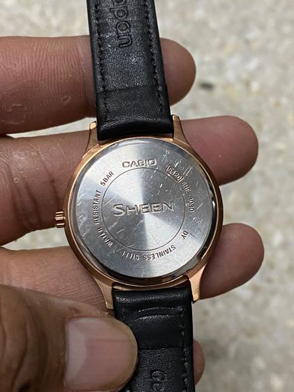 นาฬิกายี่ห้อ CASIO  SHEEN   ของแท้มือสอง สายเปลี่ยนมาใหม่  850฿ รูปที่ 3