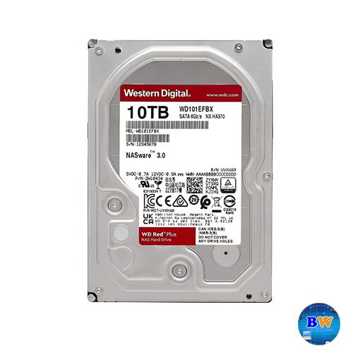 WD101EFBX WD HDD NAS Red Plus 10TB  สินค้าใหม่ ประกัน 2 ปี ราคา 7999 รูปที่ 3