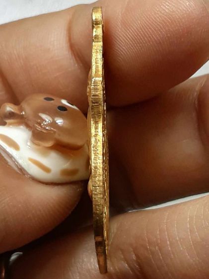 เหรียญหลวงพ่อกวย วัดโฆสิตาราม หลังหนุมาน กะไหล่ทอง รูปที่ 3