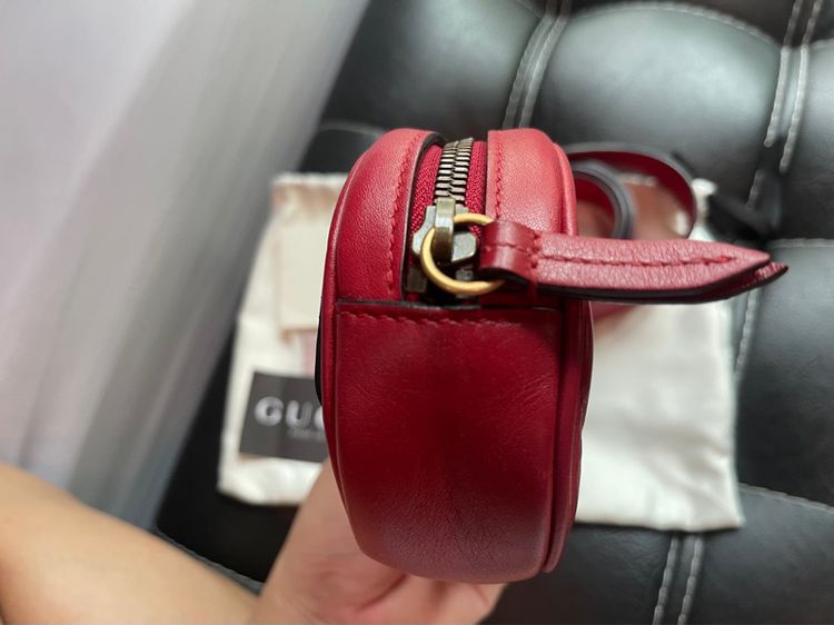 Gucci Marmont Belf Bag สีแดง รูปที่ 6
