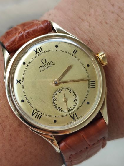 นาฬิกา OMEGA Bumper 14k Solid Gold ปี1944s รูปที่ 9