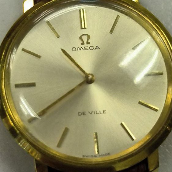 นาฬิกา Omega DE VILLE กะไหล่ทอง ระบบไขลาน ขนาด 33 มิล รูปที่ 2