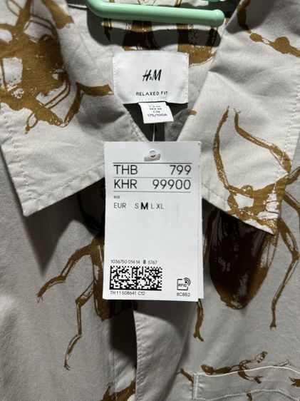 men shirt H and M มือ1 รูปที่ 2