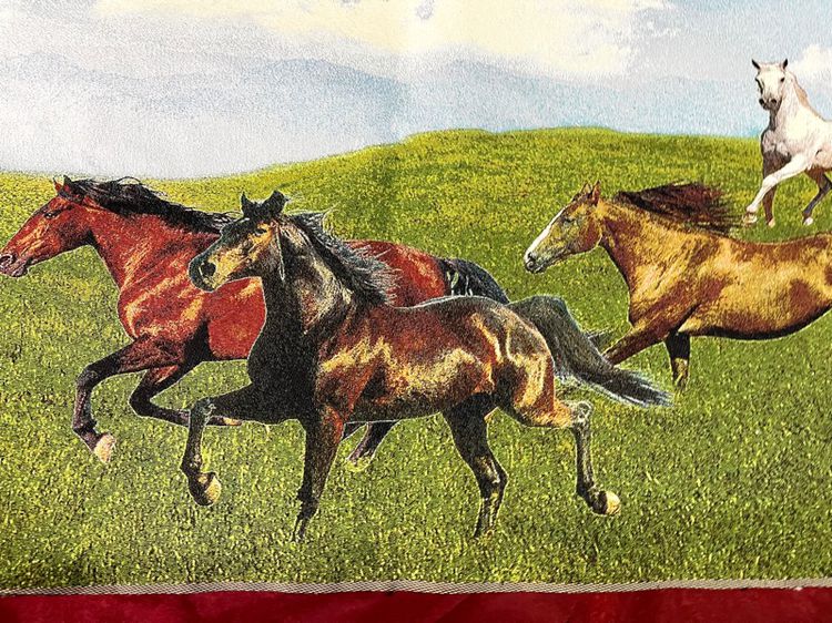 ภาพปัก ม้าแปดตัว ผืนยาวสะสม รูปที่ 4