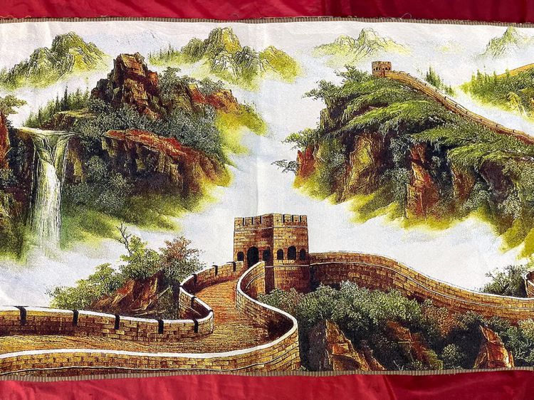 ภาพปัก กำแพงเมืองจีน ผืนยาวสะสม รูปที่ 5