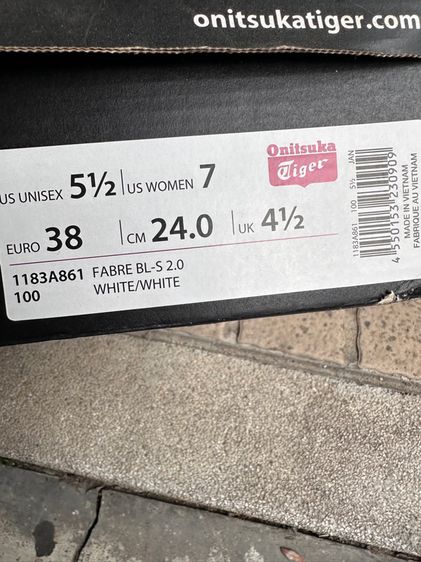 รองเท้ากีฬาสีดำ แบรนด์ Onitsuka tiger รุ่น Leathers upper rubber sole แท้💯 รูปที่ 12
