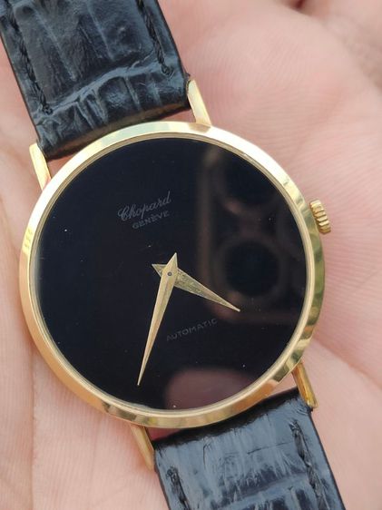 Rare Chopard Geneve Micro Roter Oynx Dial 18k solid gold 18k Solid Gold แนวเดรสเรียบหรู  รูปที่ 7