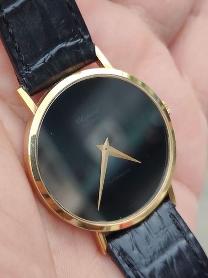 Rare Chopard Geneve Micro Roter Oynx Dial 18k solid gold 18k Solid Gold แนวเดรสเรียบหรู  รูปที่ 5