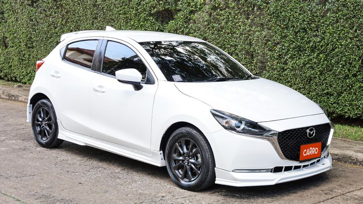 Mazda Mazda 2 2021 1.3 Sports Sedan เบนซิน ไม่ติดแก๊ส เกียร์อัตโนมัติ ขาว รูปที่ 1